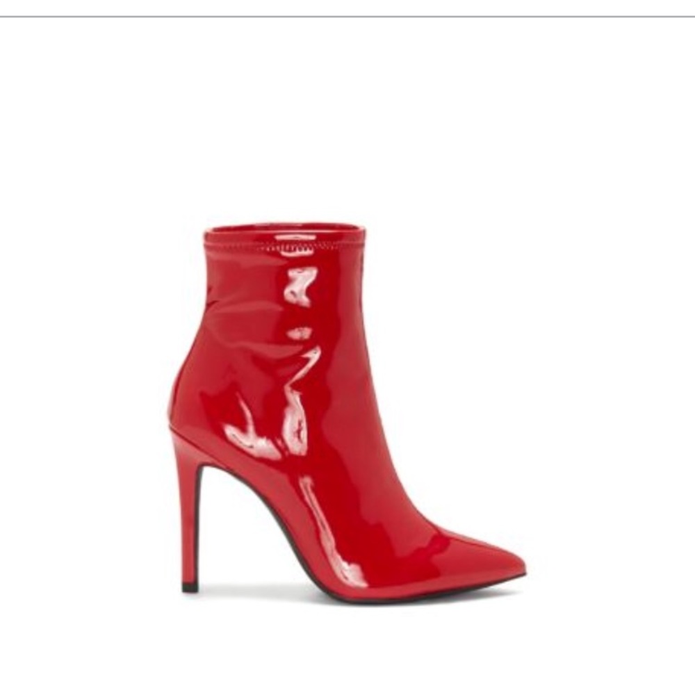 🔥🆕 Red Glossy Jessica Simpson Booties🔥
